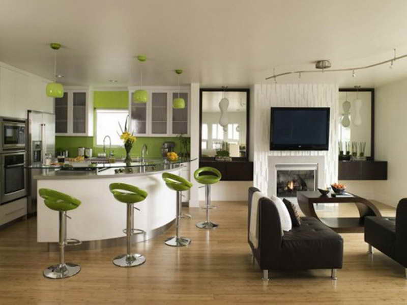 Teal-Home-Accents-Decorating-Ideas-with-green-chairs