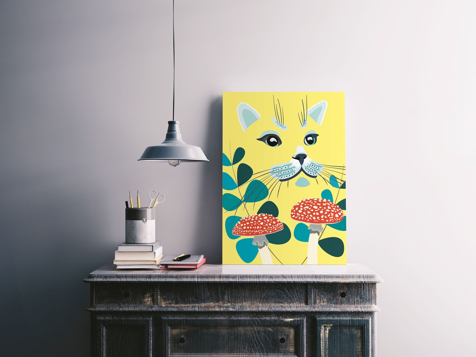 kedi temalı dekorasyon